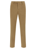 Brown Cotton Dress Pants