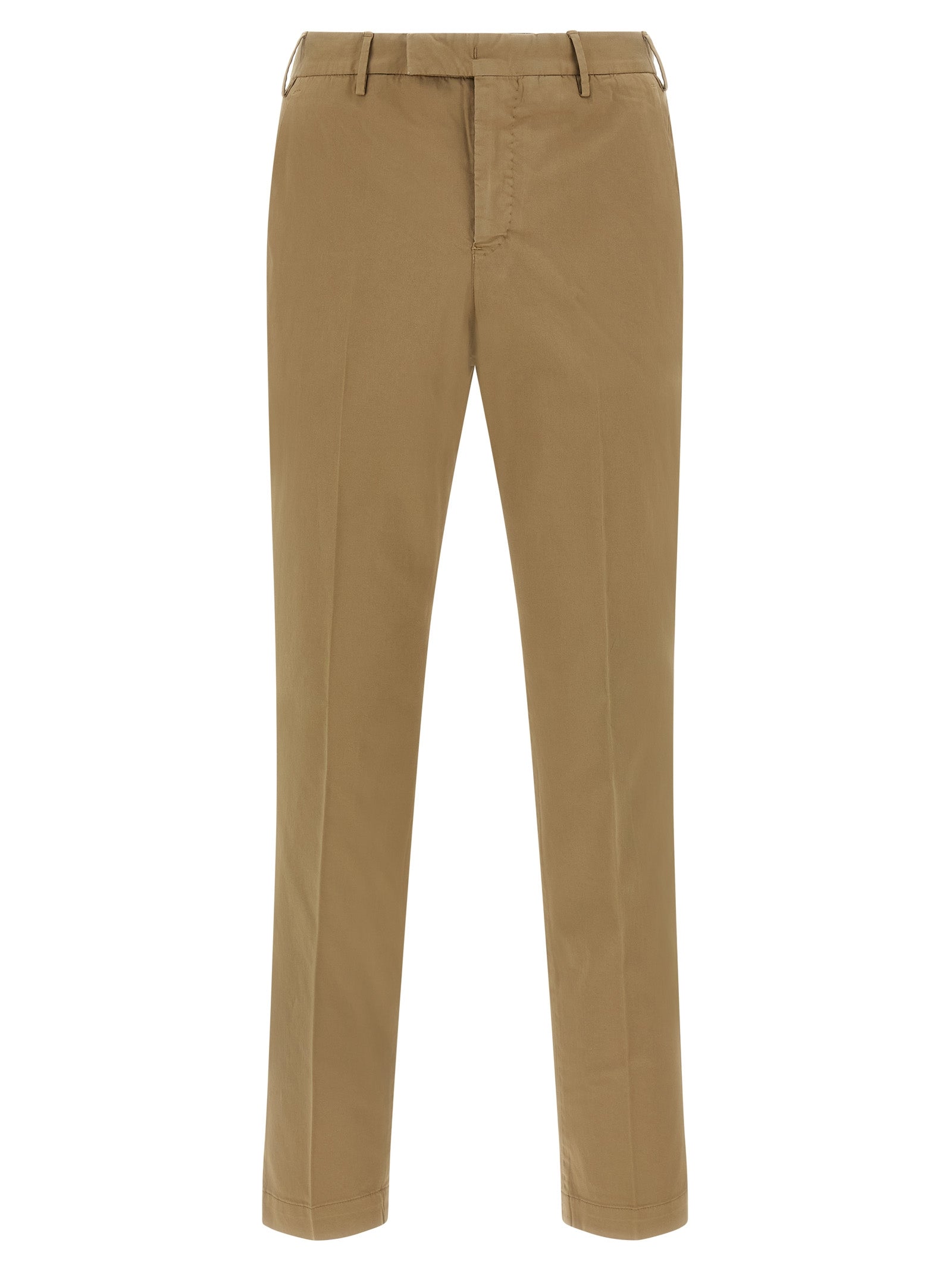 Brown Cotton Dress Pants