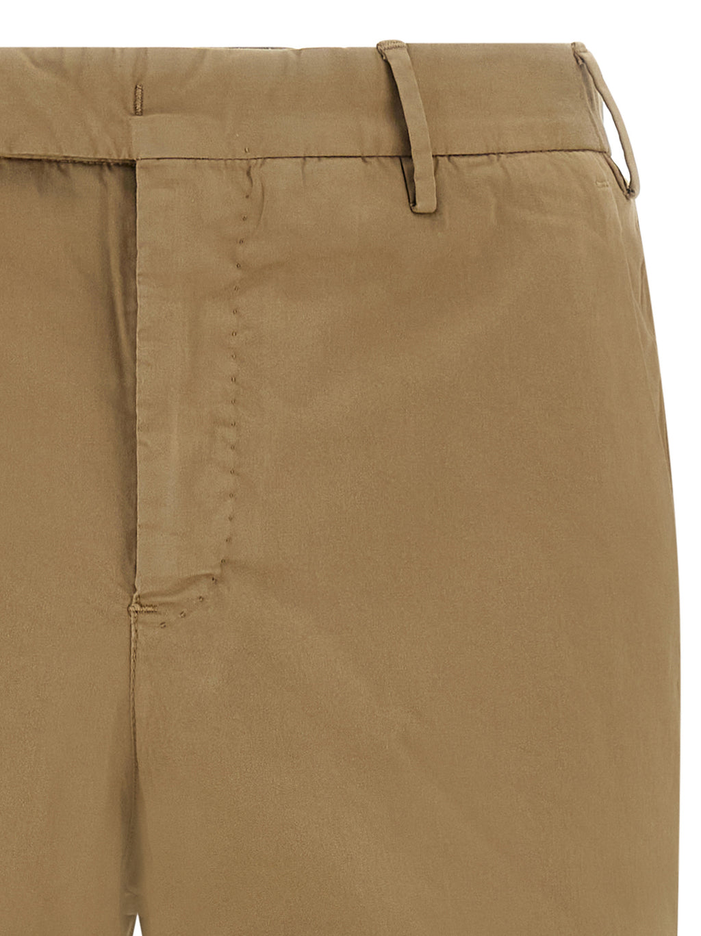Brown Cotton Dress Pants