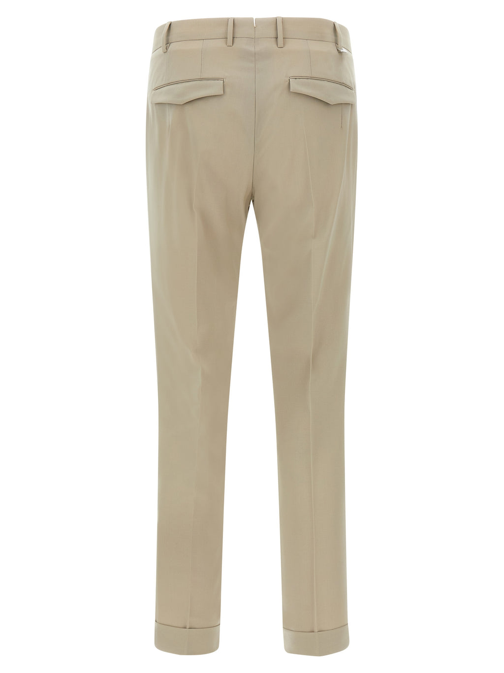 Beige Virgin Wool Dress Pants