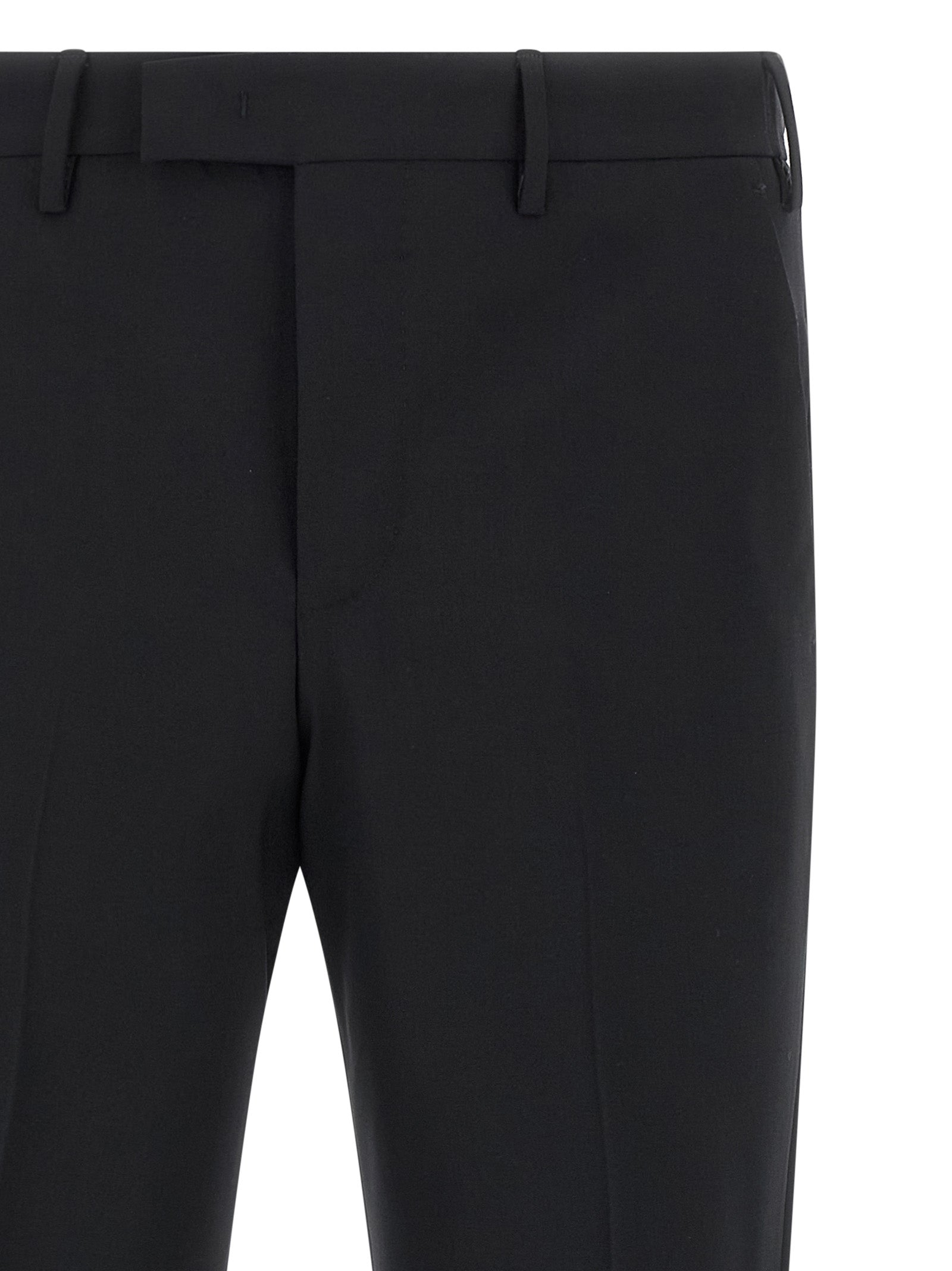 Black Virgin Wool Dress Pants