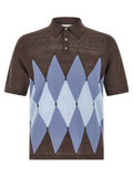 Brown Linen Polo Shirt