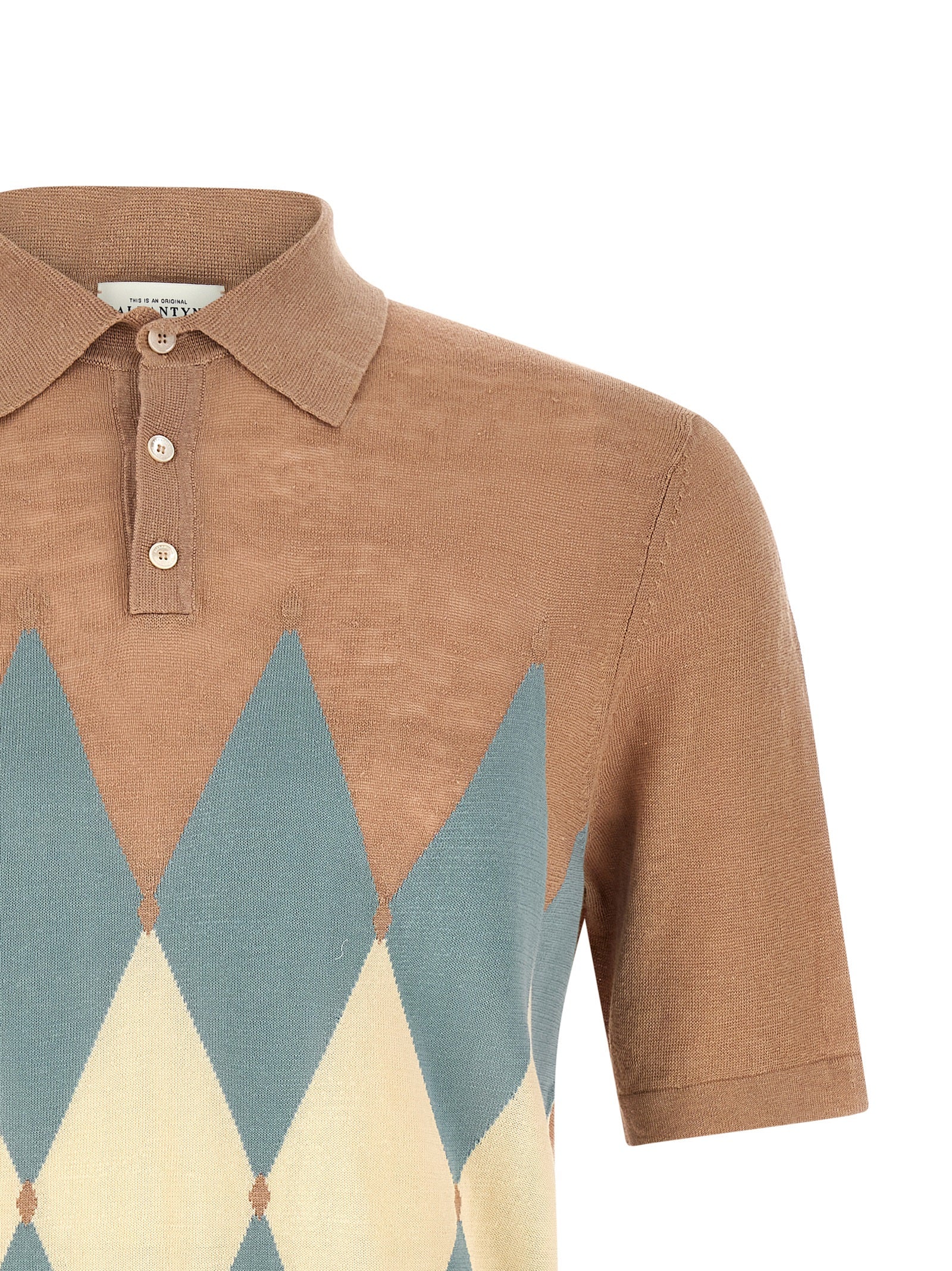Beige Linen Polo Shirt