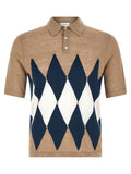 Beige Linen Polo Shirt