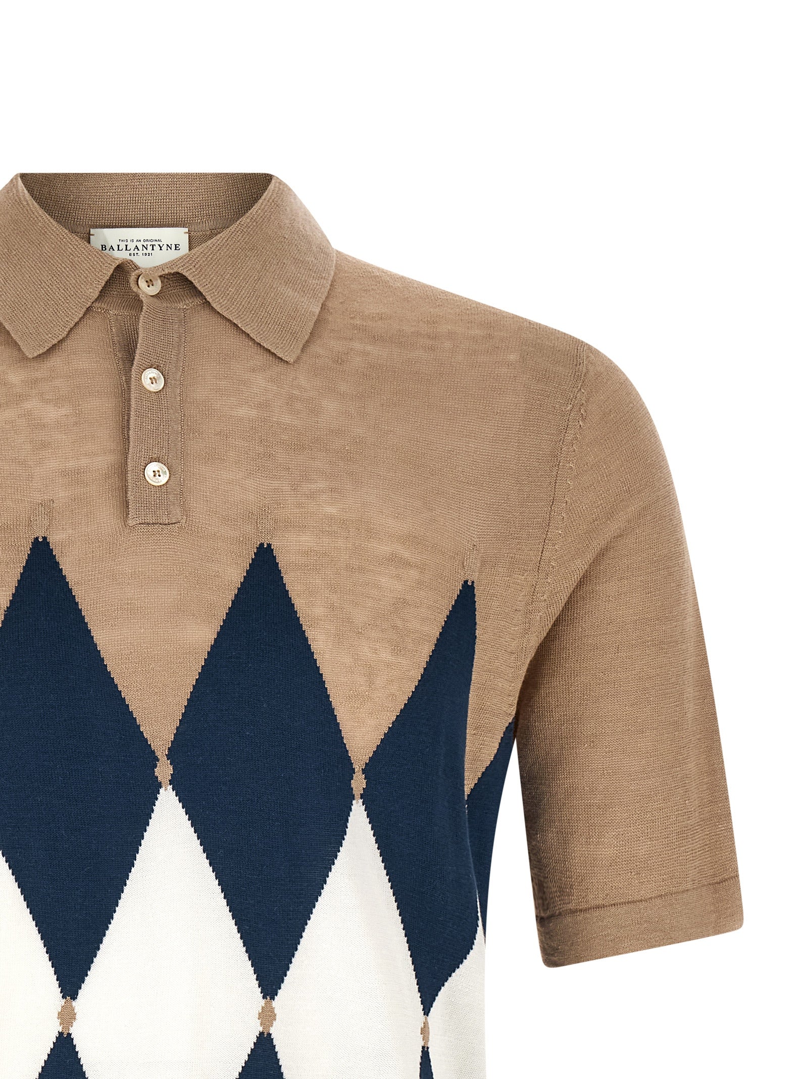 Beige Linen Polo Shirt