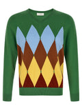 Bicolor Cotton Cardigan