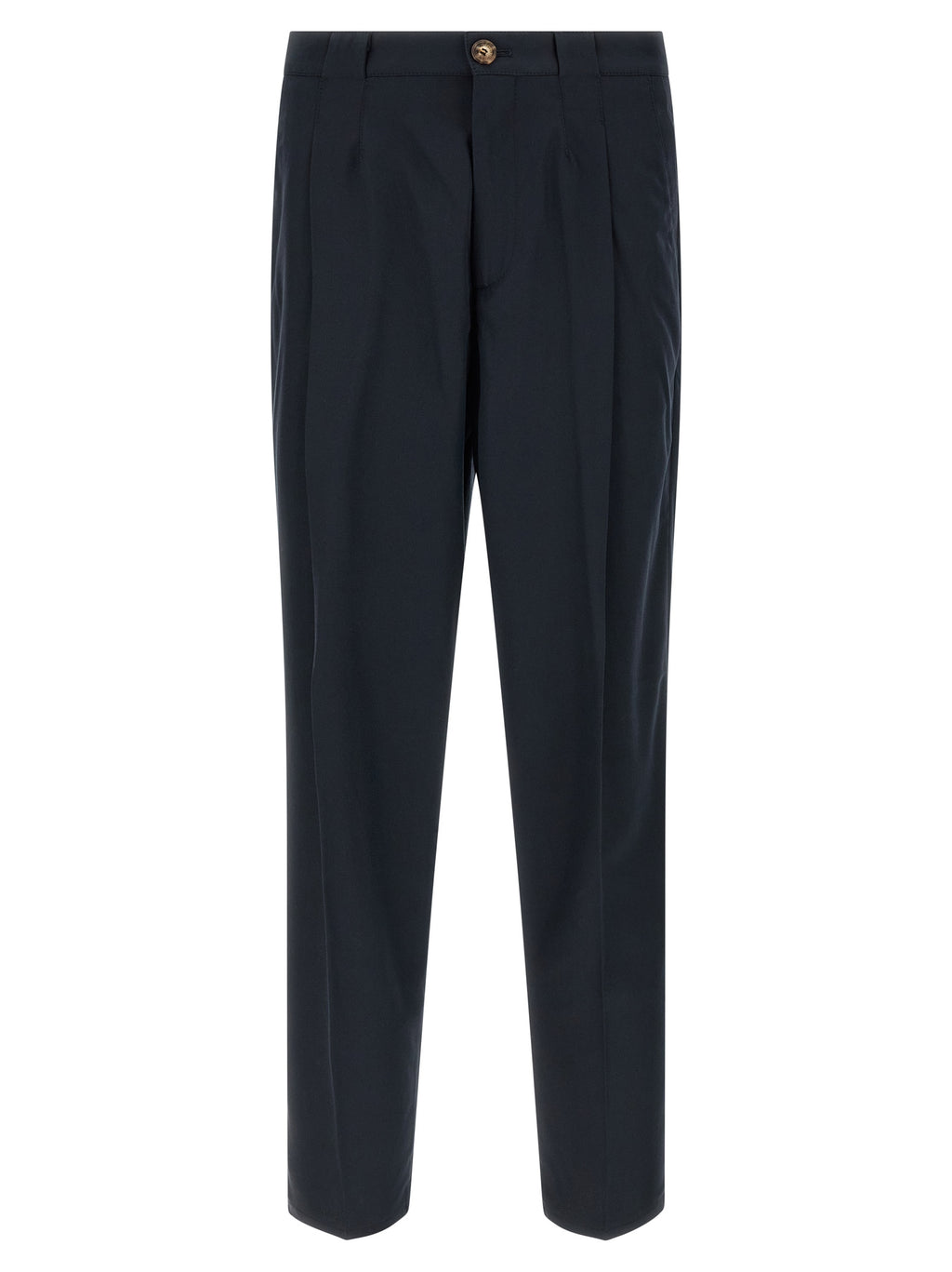 Blue Cotton Chino Pants