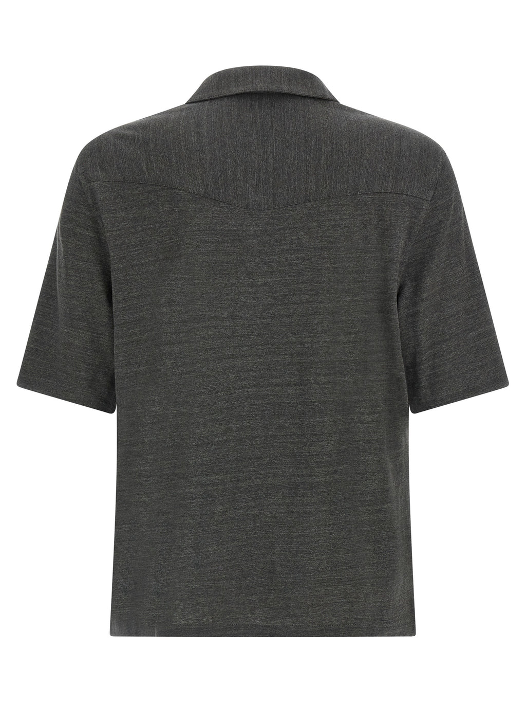 Gray Linen Blouse