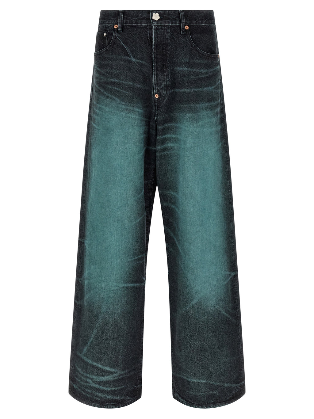 Blue Cotton Jeans Denim