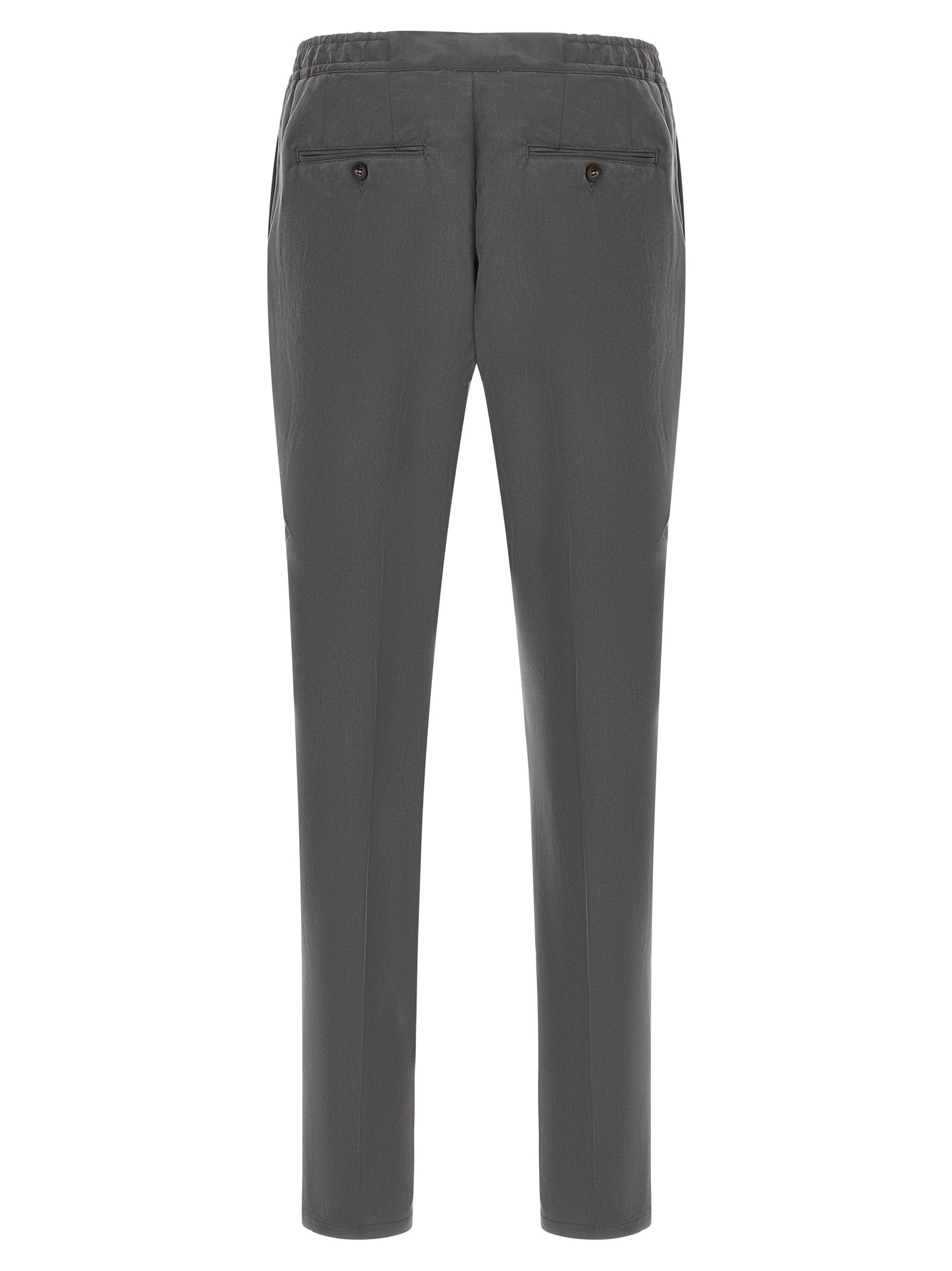Gray Lyocell Casual Pants