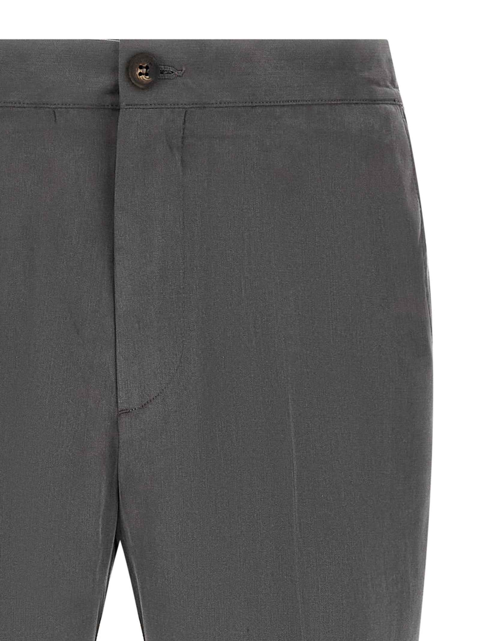 Gray Lyocell Casual Pants