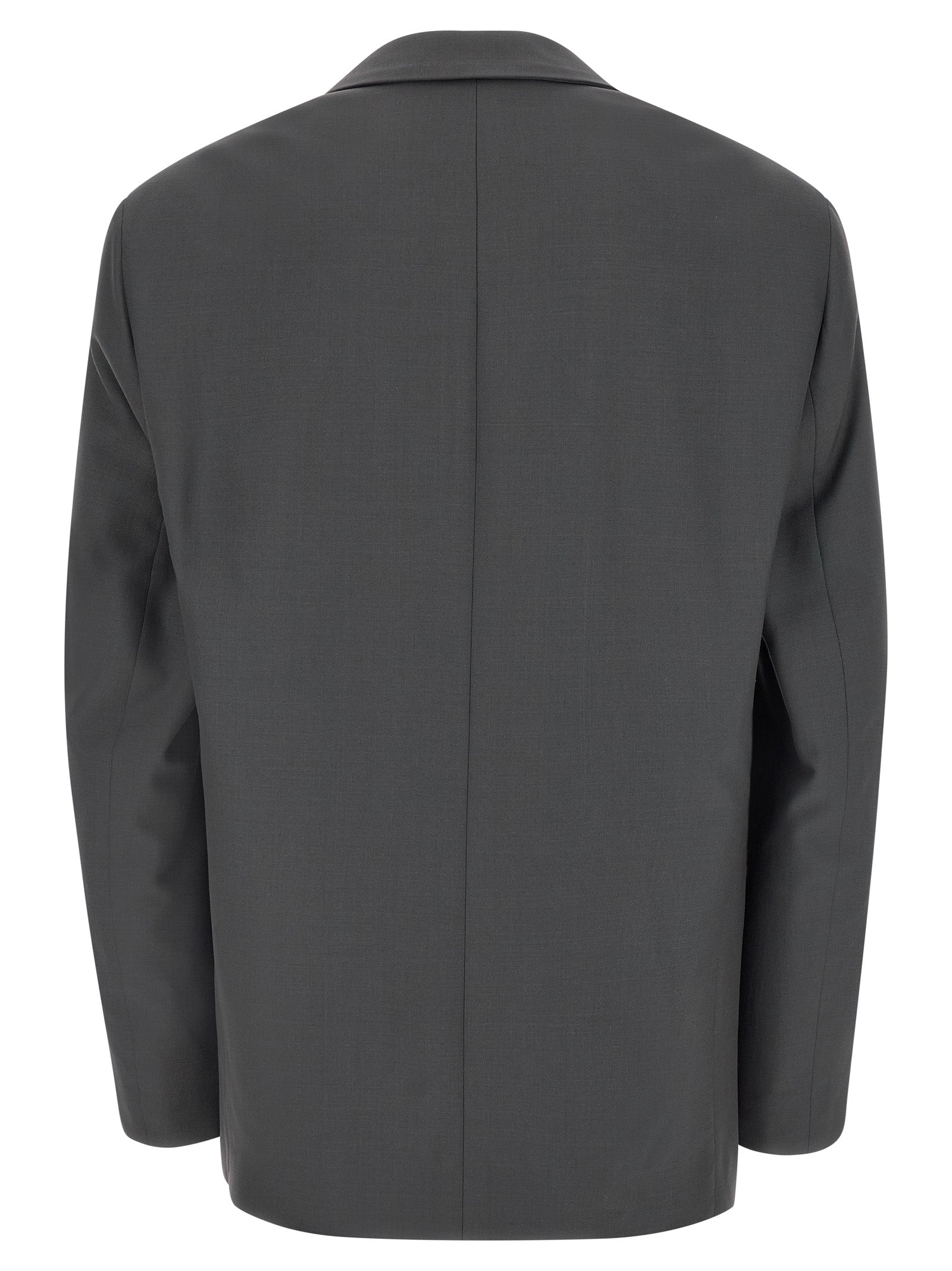 Gray Polyester Blazer