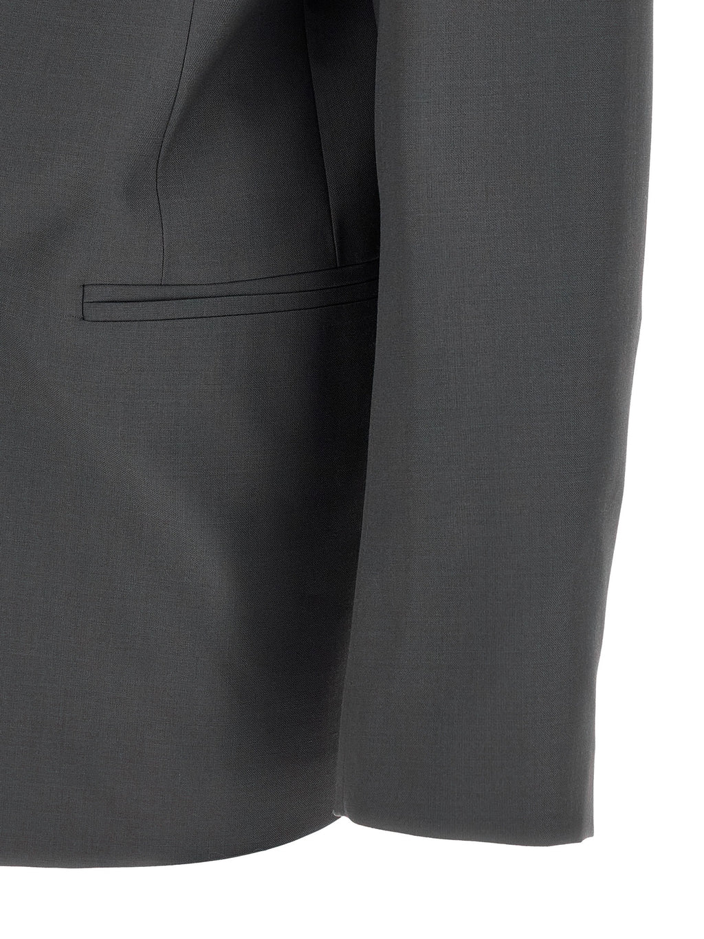 Gray Polyester Blazer