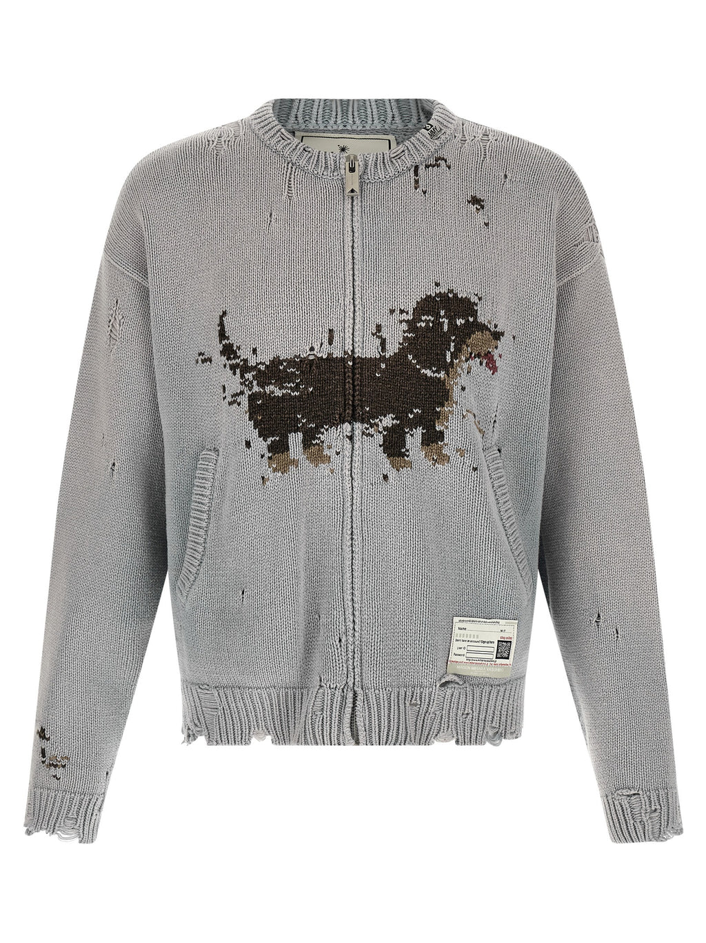 Gray Cotton Cardigan