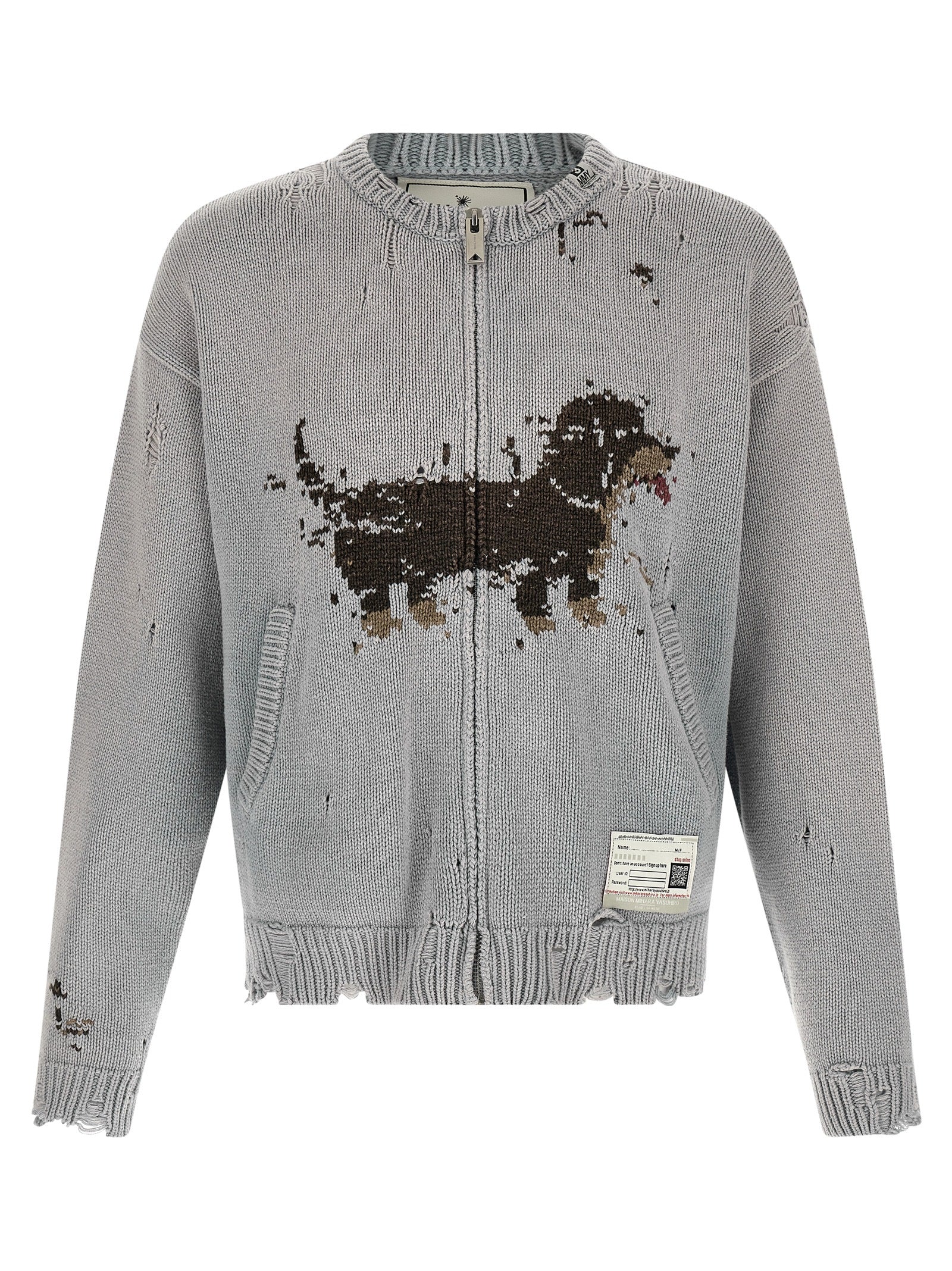 Gray Cotton Cardigan