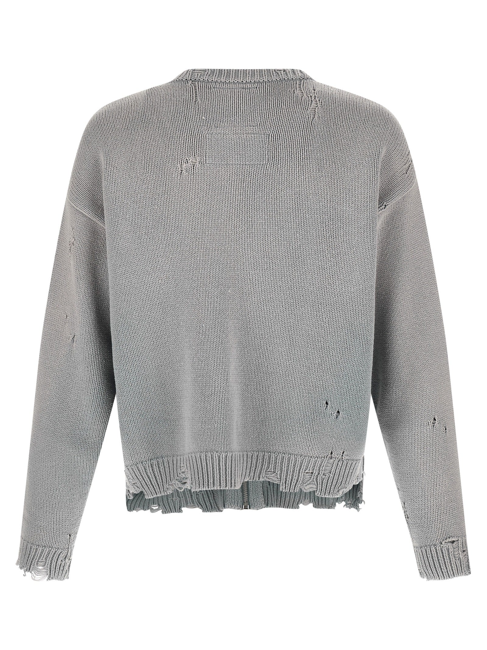 Gray Cotton Cardigan