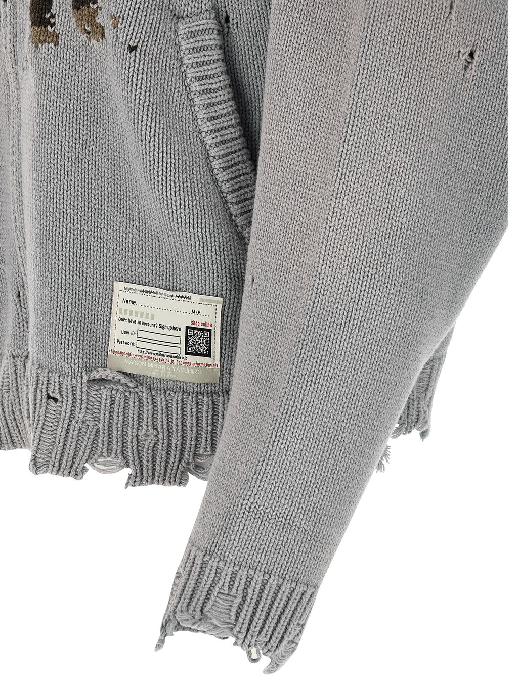 Gray Cotton Cardigan