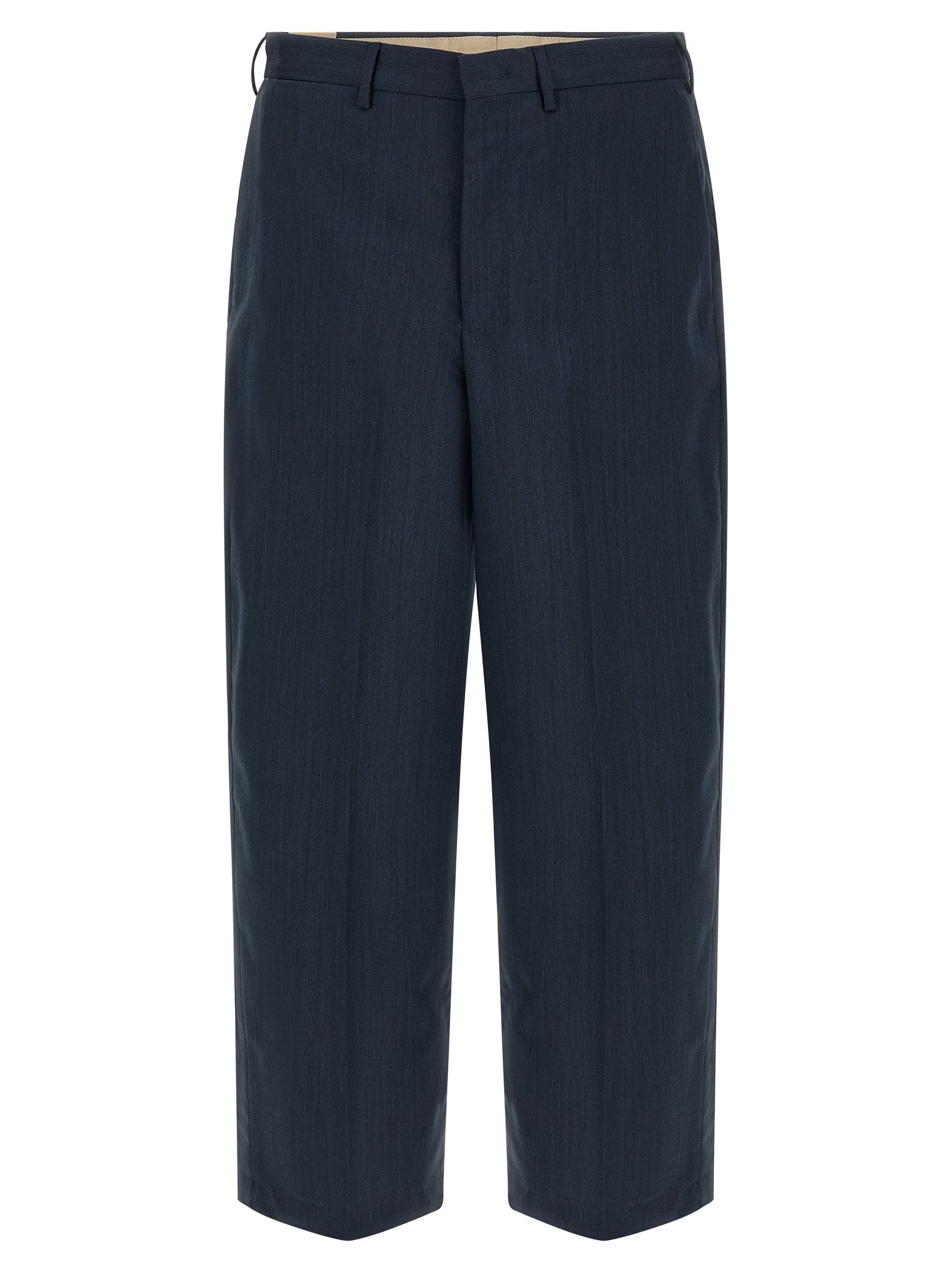 Blue Virgin Wool Dress Pants