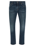 Blue Cotton Jeans Denim