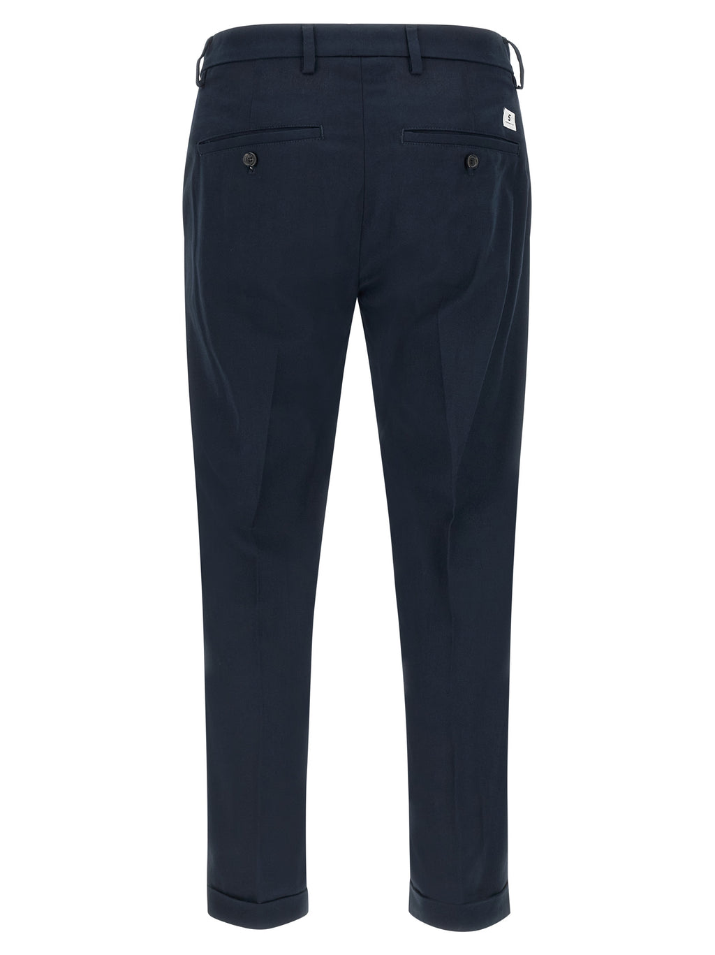 Blue Cotton Chino Pants