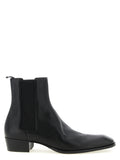 Black Calfskin Chelsea Boots