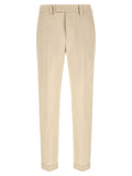 Beige Cotton Chino Pants