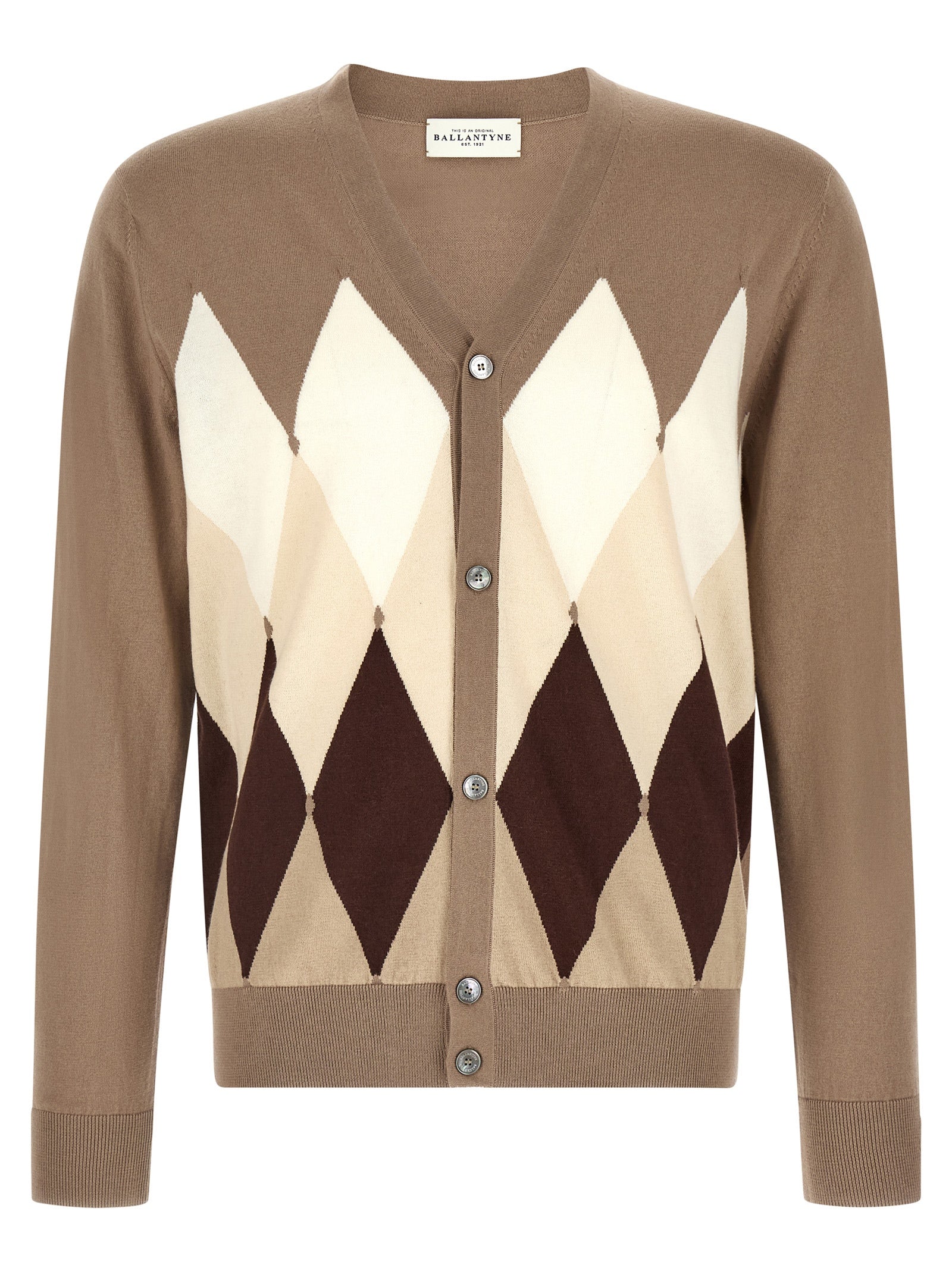 Brown Cotton Cardigan