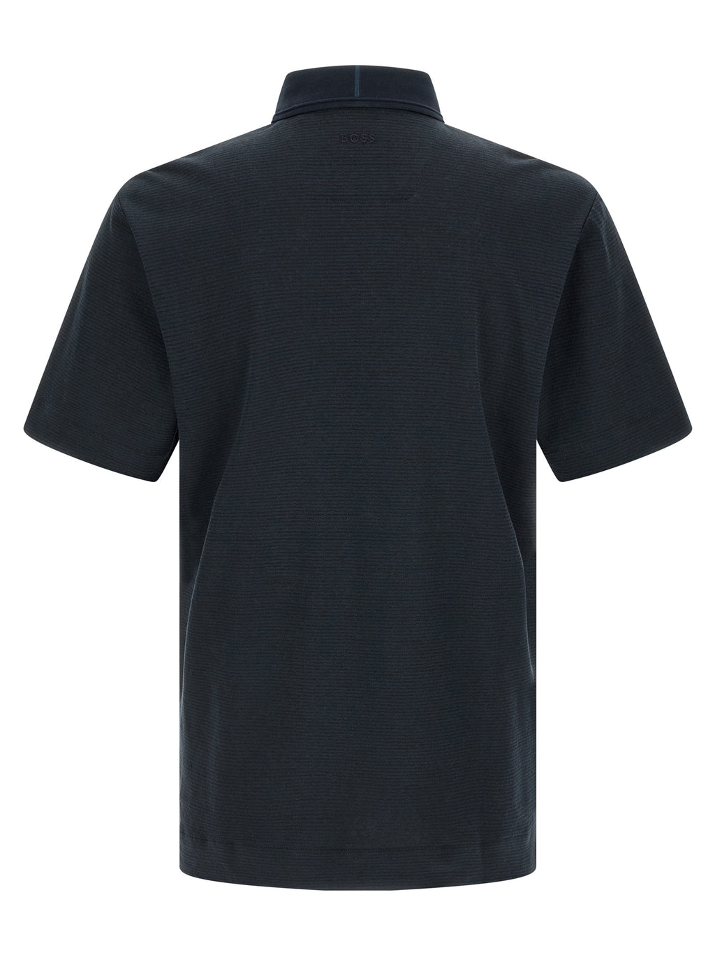 Blue Cotton Polo Shirt