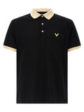 Black Cotton Polo Shirt