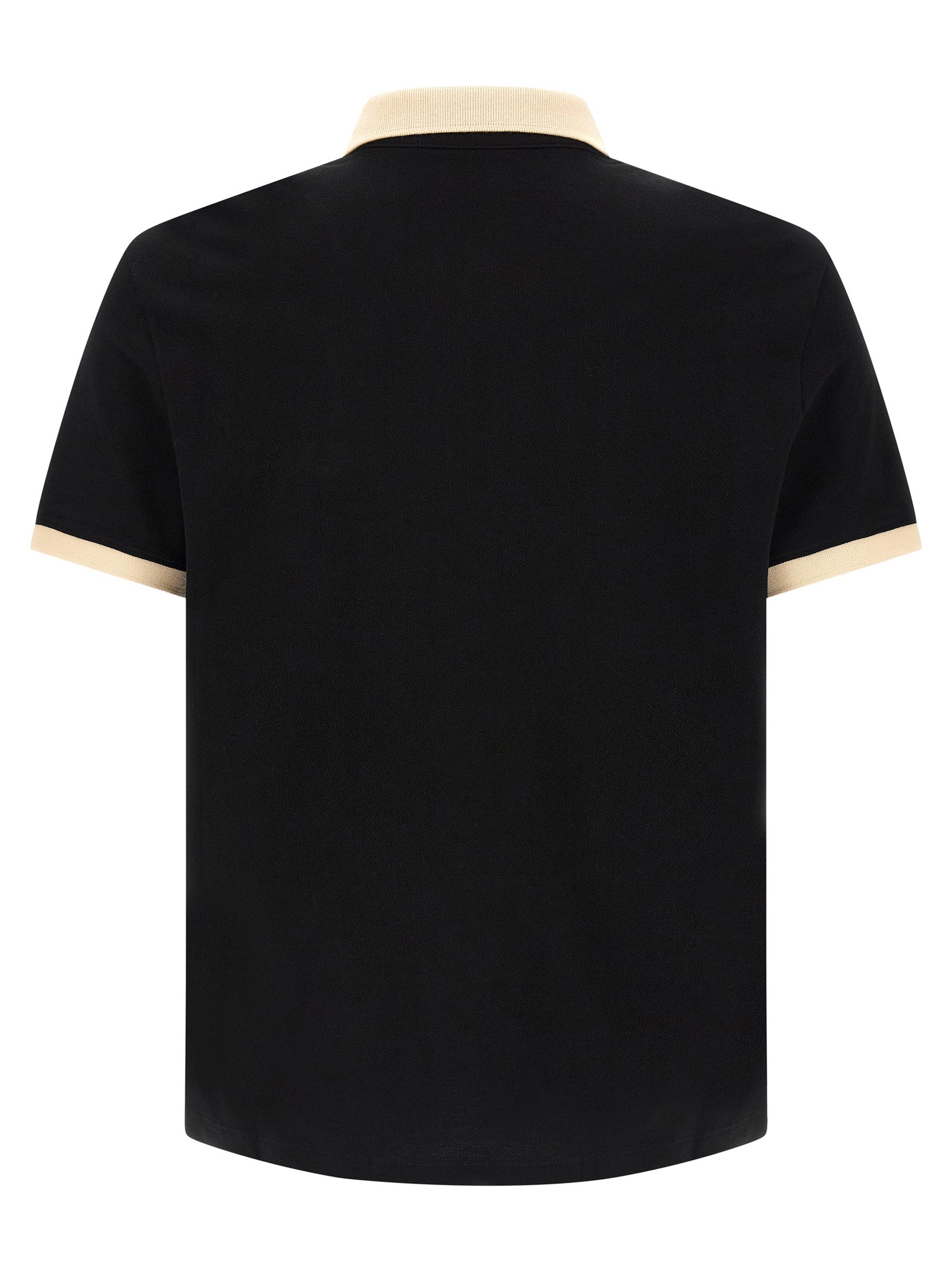Black Cotton Polo Shirt