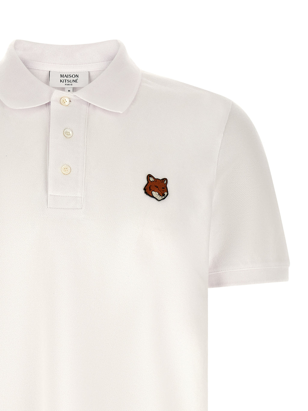 White Cotton Polo Shirt