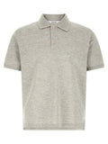 Gray Cotton Polo Shirt