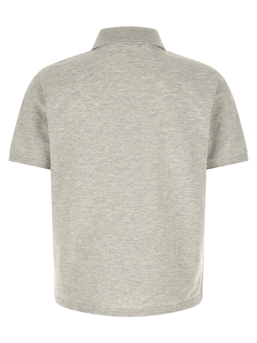 Gray Cotton Polo Shirt