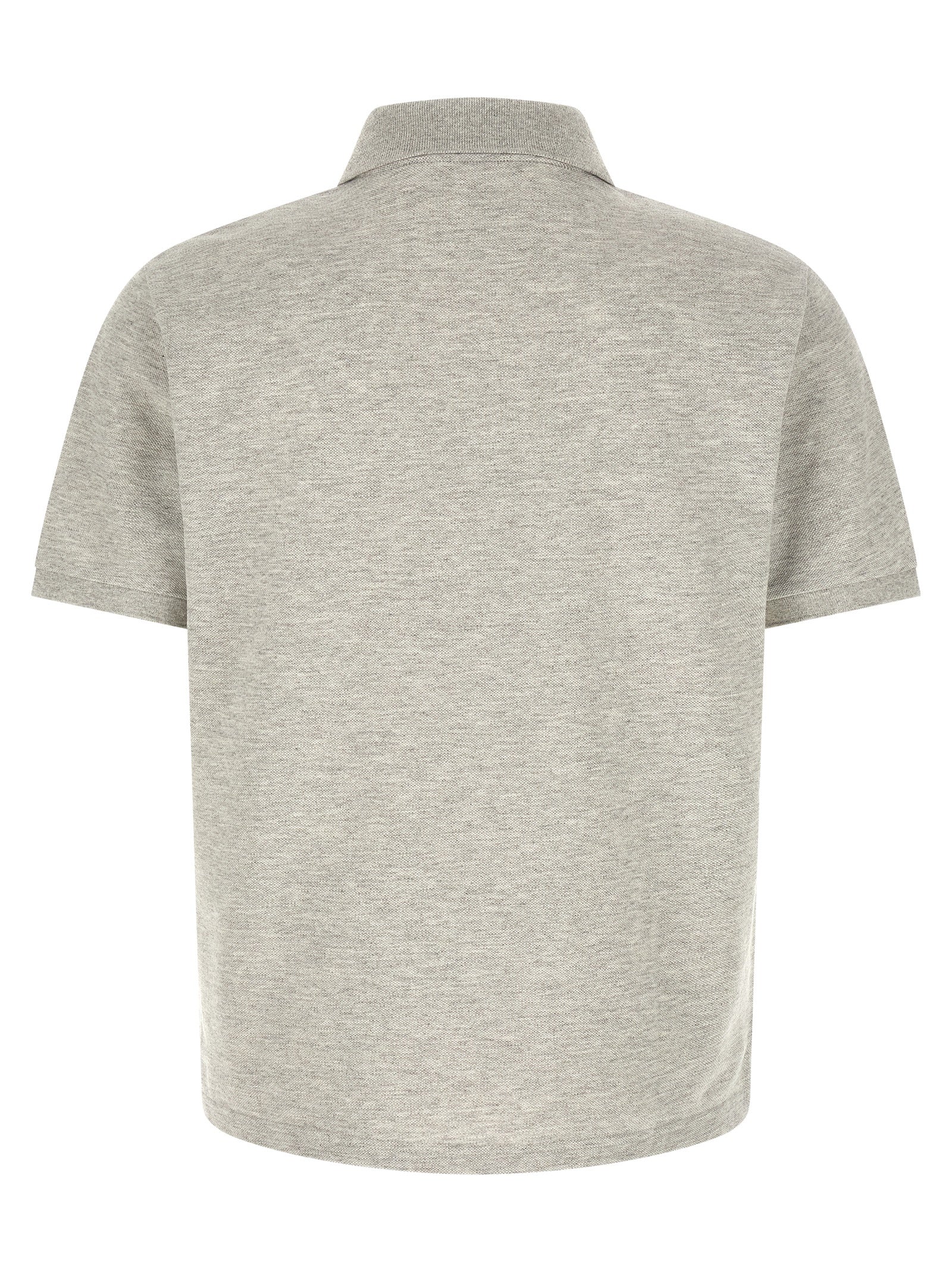 Gray Cotton Polo Shirt