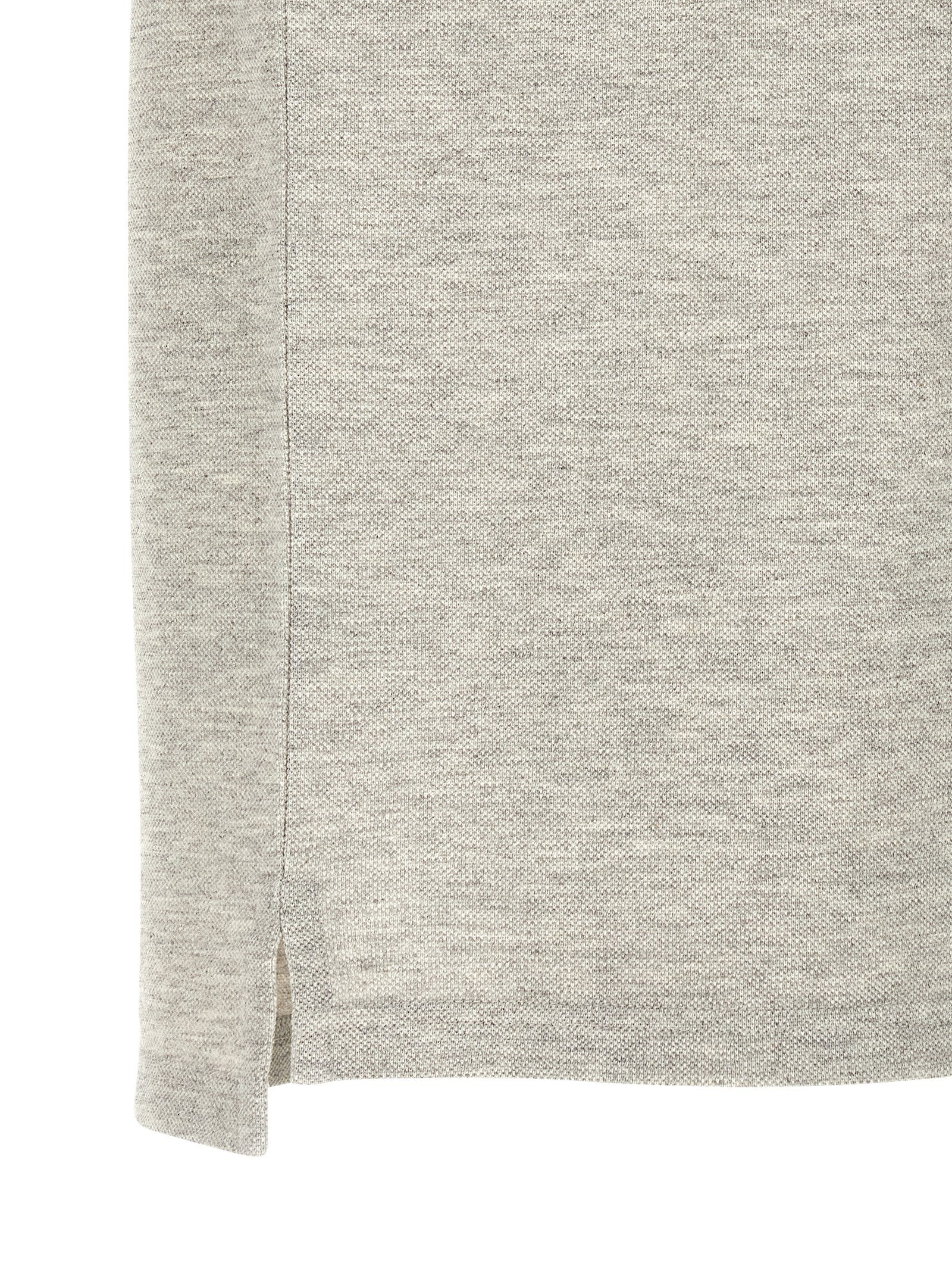 Gray Cotton Polo Shirt