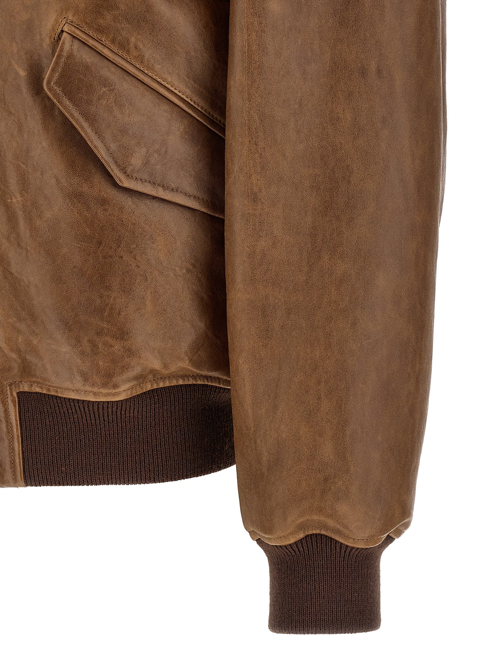 Brown Lamb Leather Leather Jacket