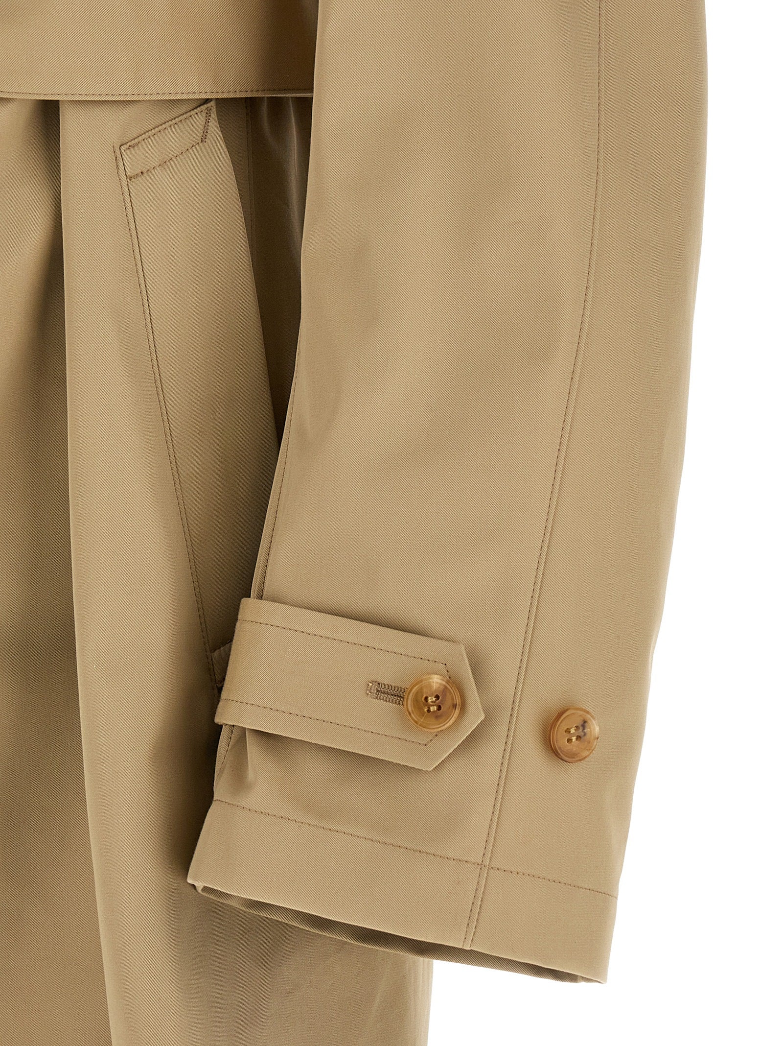 Beige Cotton Coat