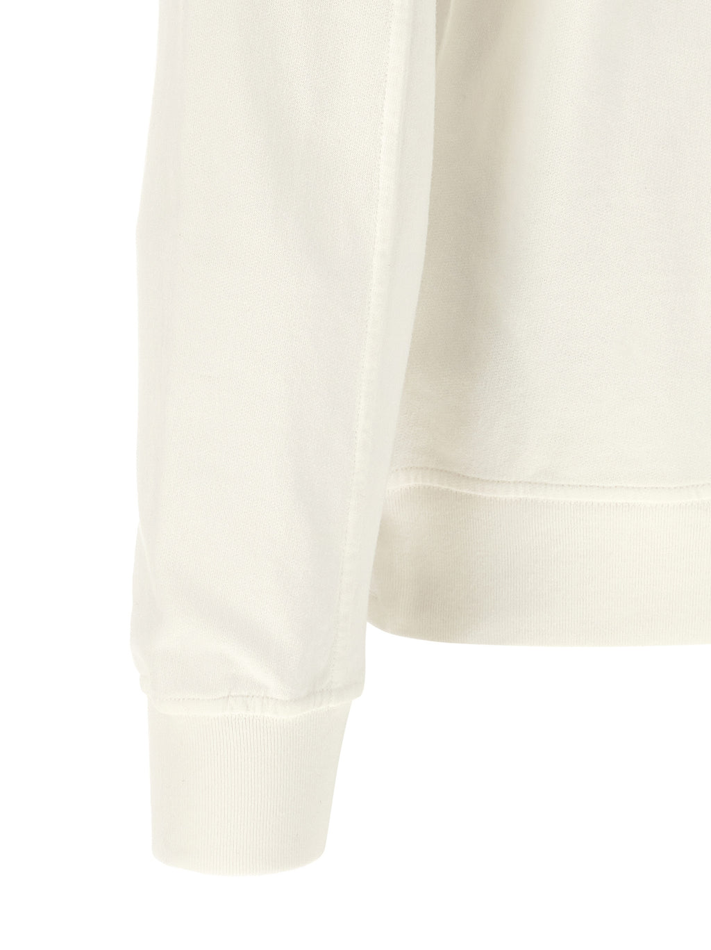 White Cotton Sweatshirt