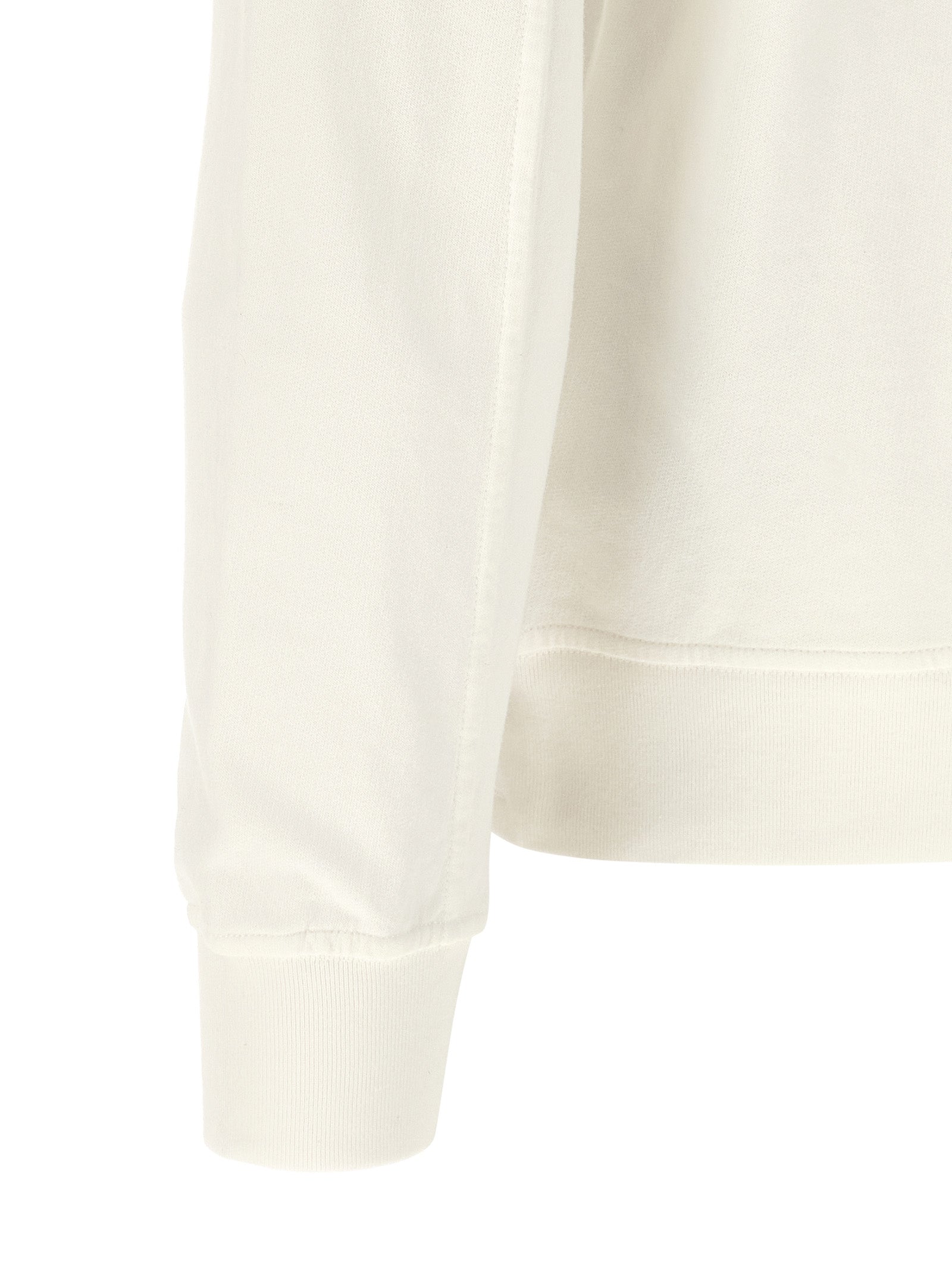 White Cotton Sweatshirt
