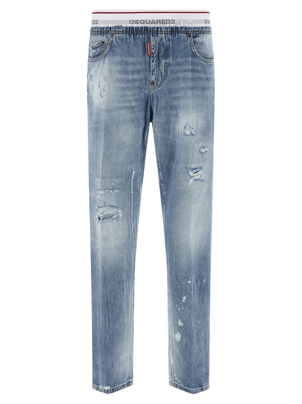Blue Cotton Relaxed Fit Jeans