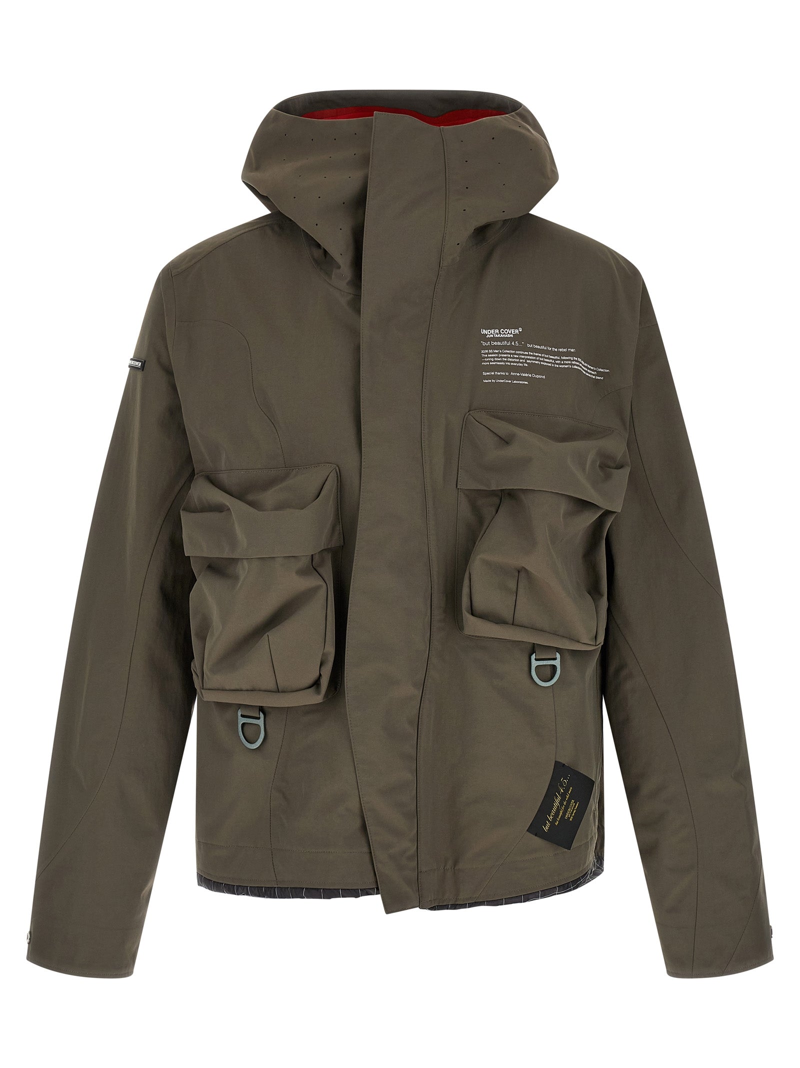 Gray Nylon Parka