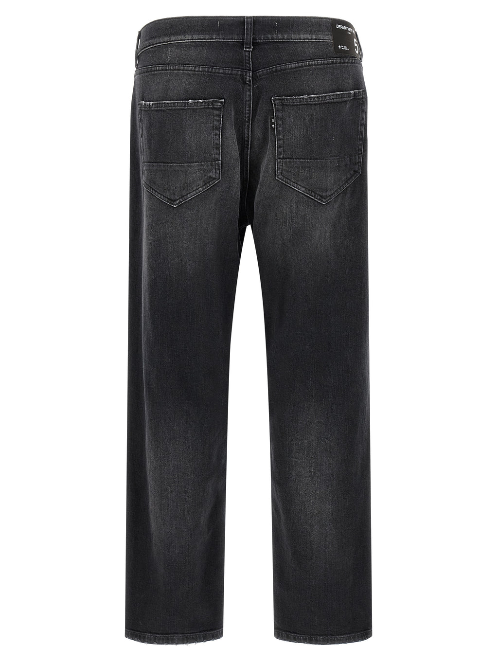 Black Cotton Cropped Jeans