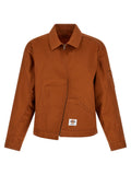 Brown Polyester Shell Jacket