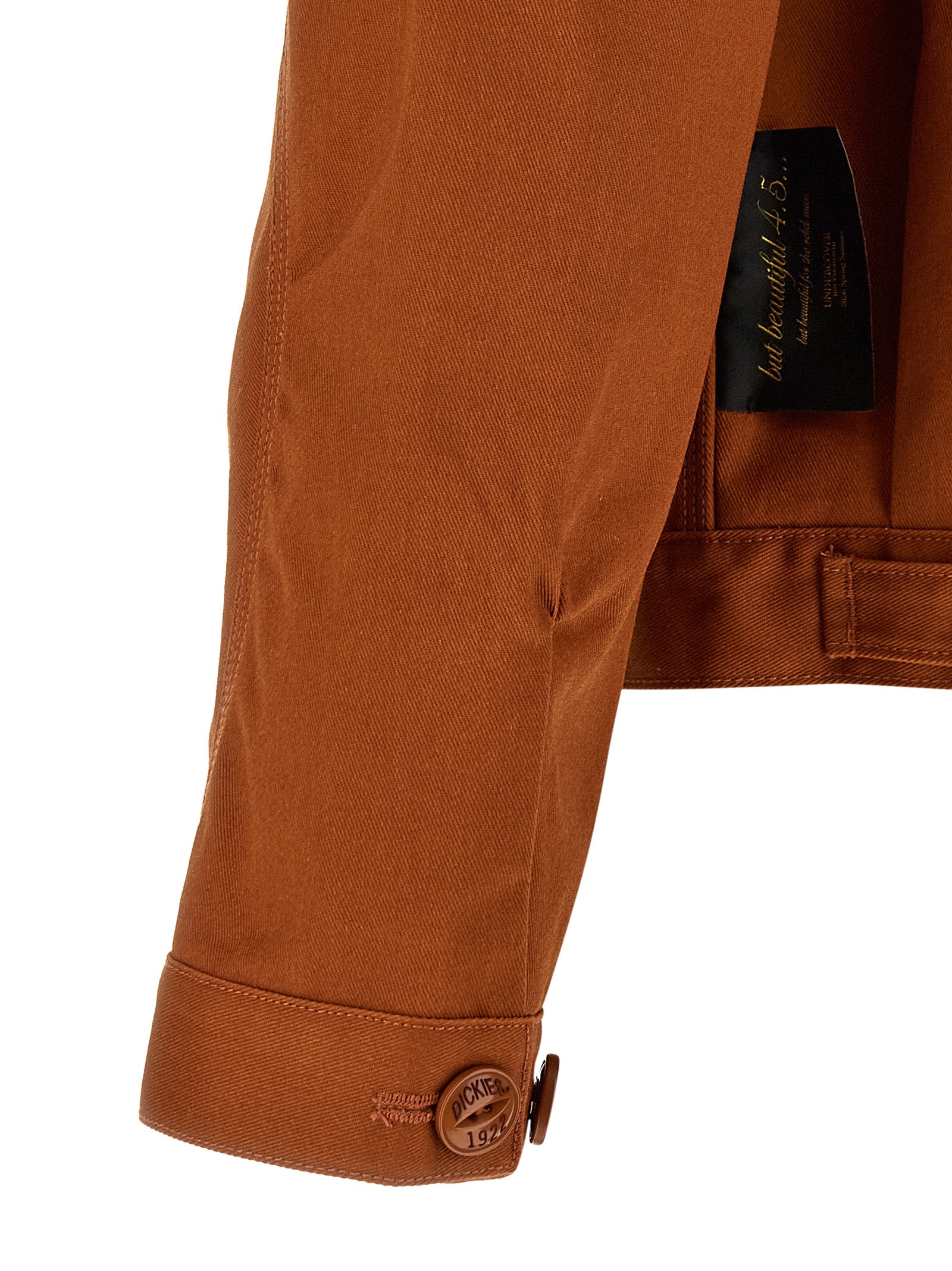 Brown Polyester Shell Jacket