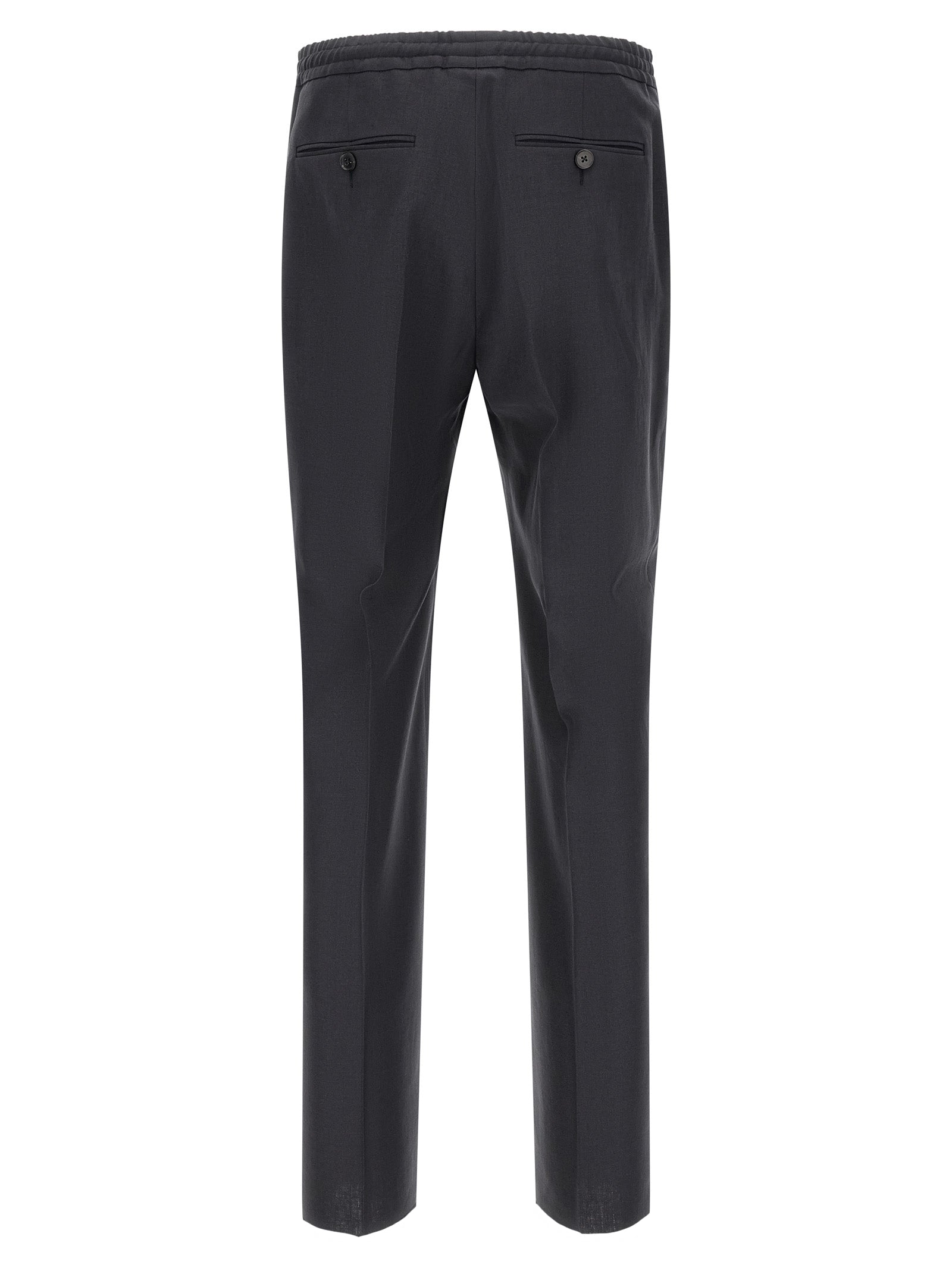 Blue Linen Dress Pants