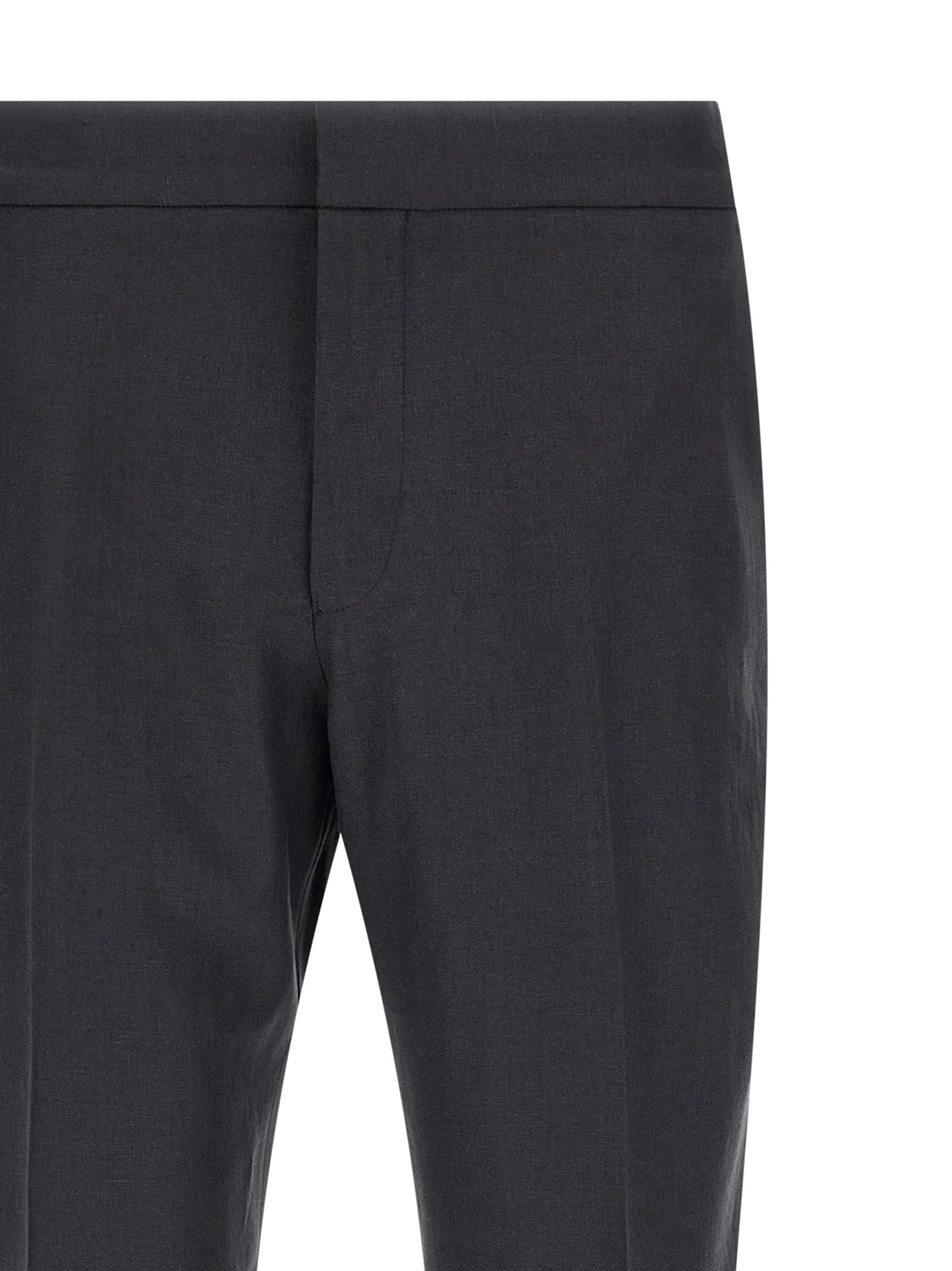 Blue Linen Dress Pants