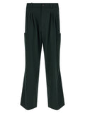 Bicolor Virgin Wool Casual Pants