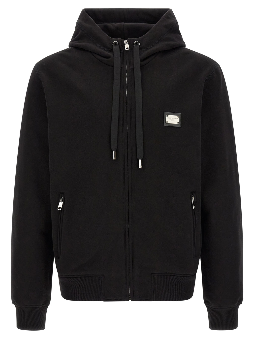 Black Cotton Sweatshirt