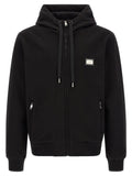 Black Cotton Sweatshirt