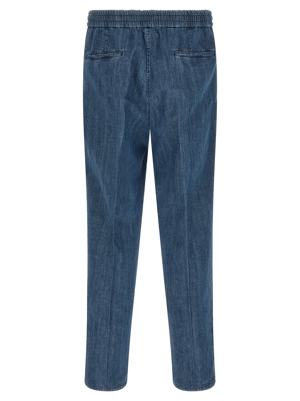 Blue Cotton Relaxed Fit Jeans